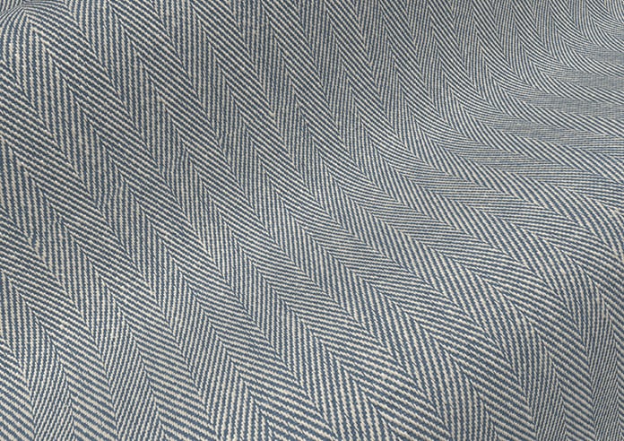 Delicate Chevron, Dark Blue - Motorised Roman Blind - Image 4